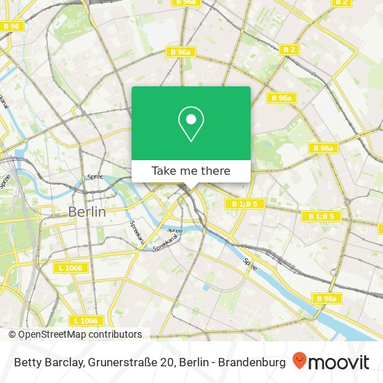 Betty Barclay, Grunerstraße 20 map