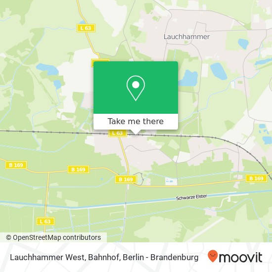 Lauchhammer West, Bahnhof map