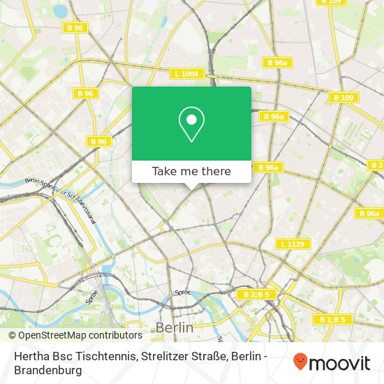 Hertha Bsc Tischtennis, Strelitzer Straße map