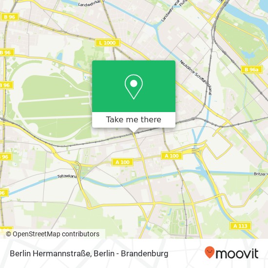 Berlin Hermannstraße map