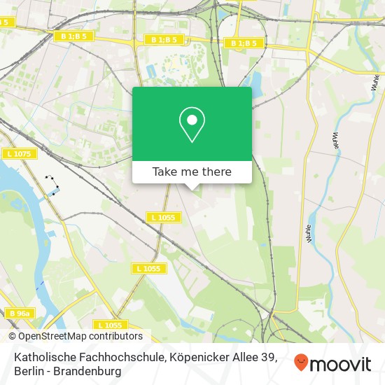 Katholische Fachhochschule, Köpenicker Allee 39 map