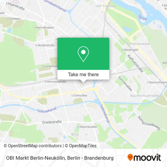 OBI Markt Berlin-Neukölln map