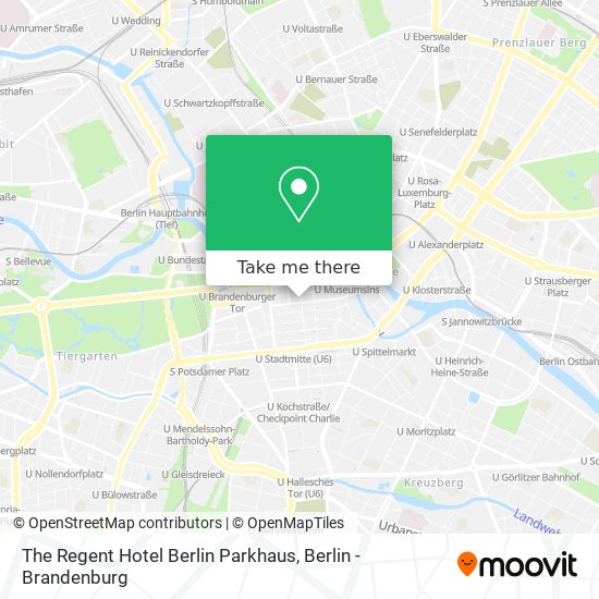 Карта The Regent Hotel Berlin Parkhaus