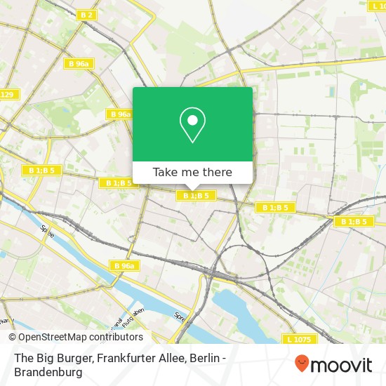 The Big Burger, Frankfurter Allee map