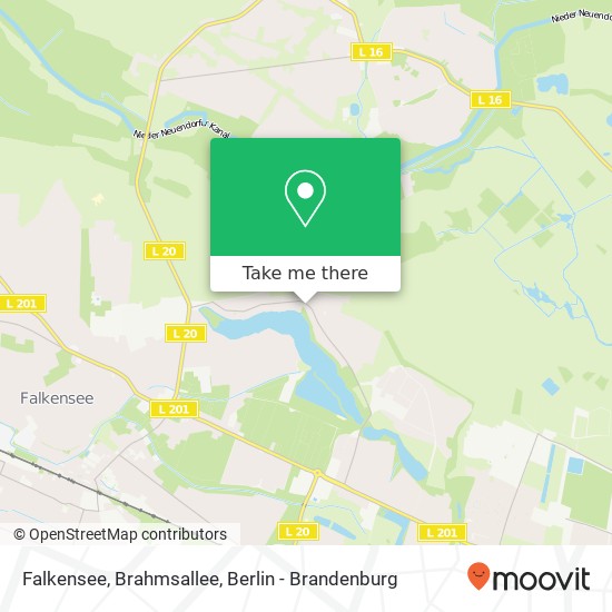 Falkensee, Brahmsallee map