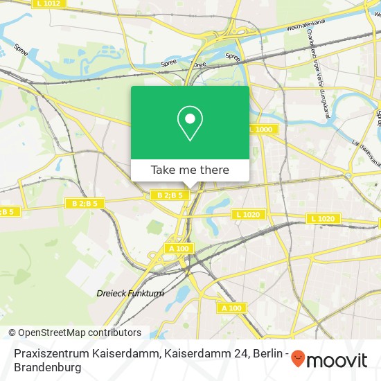 Praxiszentrum Kaiserdamm, Kaiserdamm 24 map