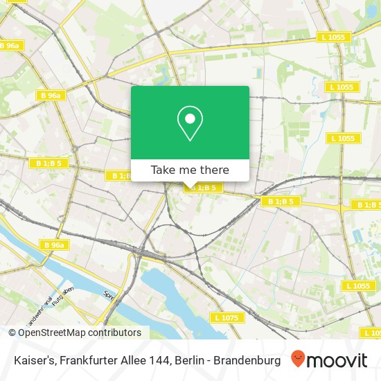 Kaiser's, Frankfurter Allee 144 map