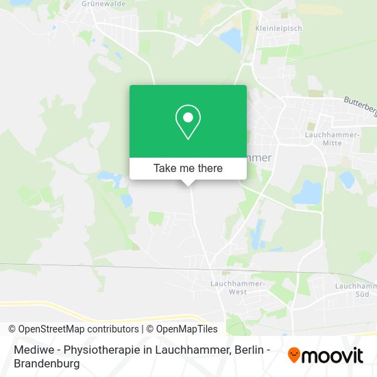 Mediwe - Physiotherapie in Lauchhammer map