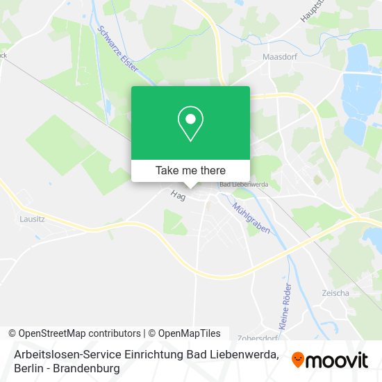 Arbeitslosen-Service Einrichtung Bad Liebenwerda map