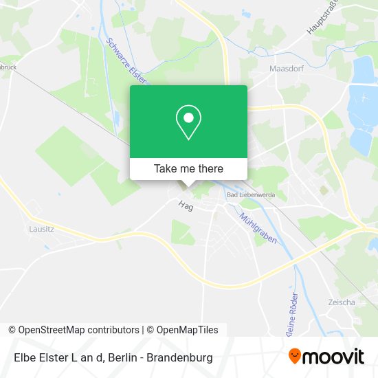 Elbe Elster L an d map