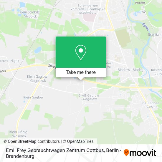 Emil Frey Gebrauchtwagen Zentrum Cottbus map