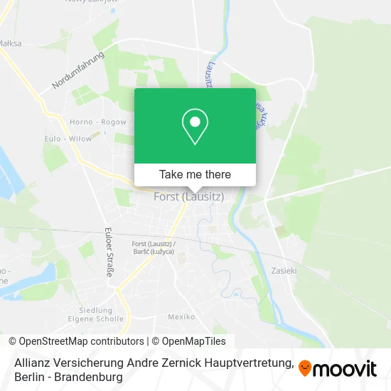 Карта Allianz Versicherung Andre Zernick Hauptvertretung