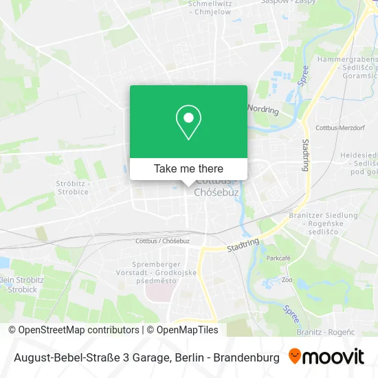 Карта August-Bebel-Straße 3 Garage