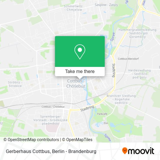 Gerberhaus Cottbus map