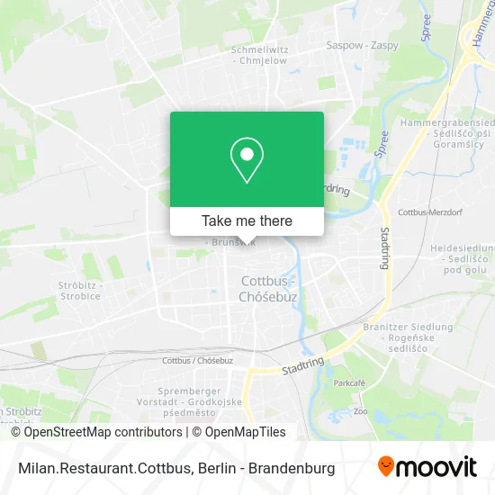 Milan.Restaurant.Cottbus map