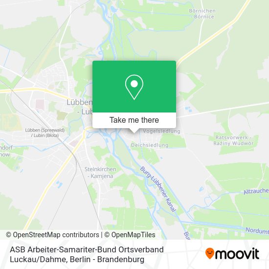 ASB Arbeiter-Samariter-Bund Ortsverband Luckau / Dahme map