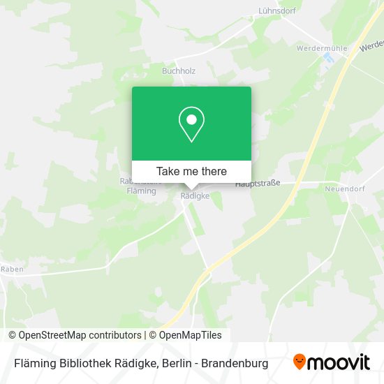 Fläming Bibliothek Rädigke map