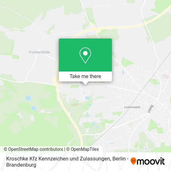 Kroschke Kfz Kennzeichen und Zulassungen map
