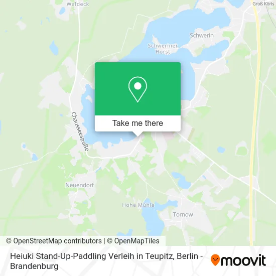 Карта Heiuki Stand-Up-Paddling Verleih in Teupitz