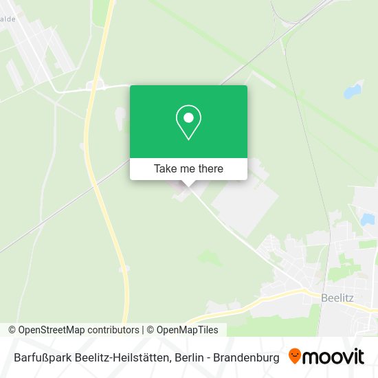 Barfußpark Beelitz-Heilstätten map