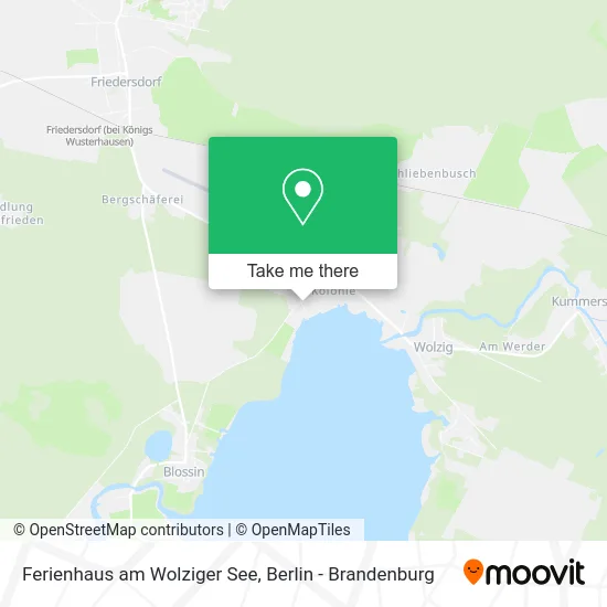 Карта Ferienhaus am Wolziger See