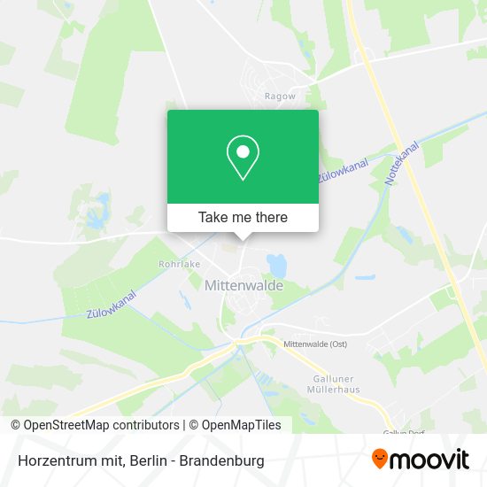 Horzentrum mit map