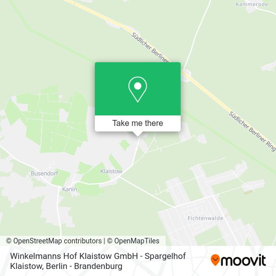 Winkelmanns Hof Klaistow GmbH - Spargelhof Klaistow map