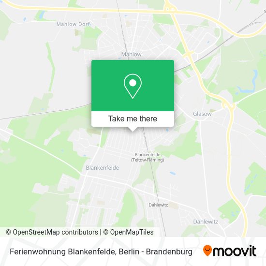 Ferienwohnung Blankenfelde map