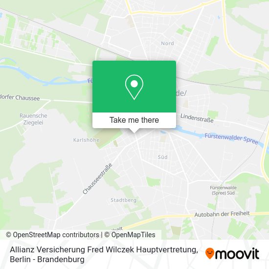 Allianz Versicherung Fred Wilczek Hauptvertretung map