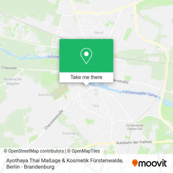 Ayothaya Thai Maßage & Kosmetik Fürstenwalde map