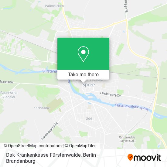 Dak-Krankenkasse Fürstenwalde map