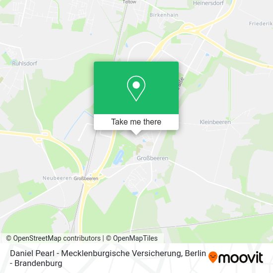 Daniel Pearl - Mecklenburgische Versicherung map