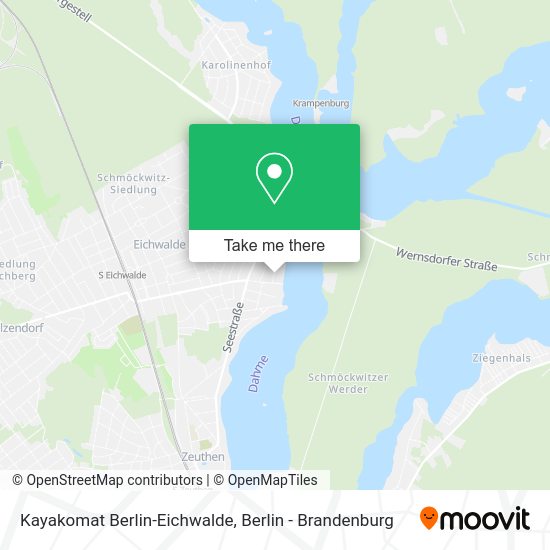 Kayakomat Berlin-Eichwalde map