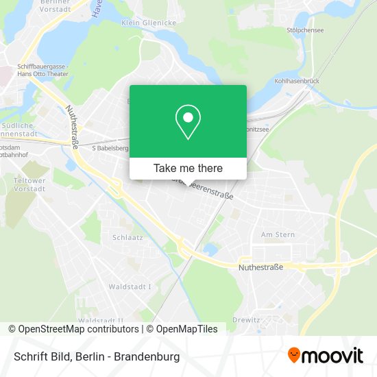Schrift Bild map