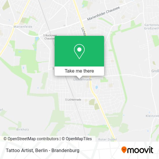 Tattoo Artist map
