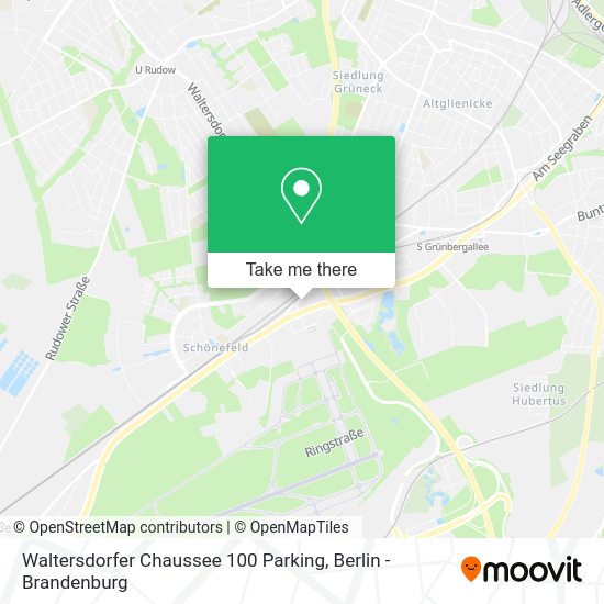 Waltersdorfer Chaussee 100 Parking map