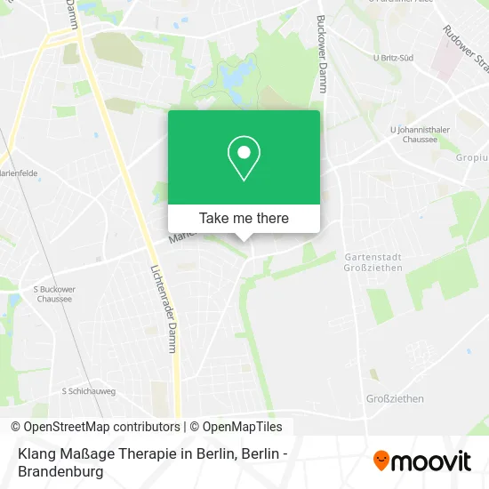 Карта Klang Maßage Therapie in Berlin