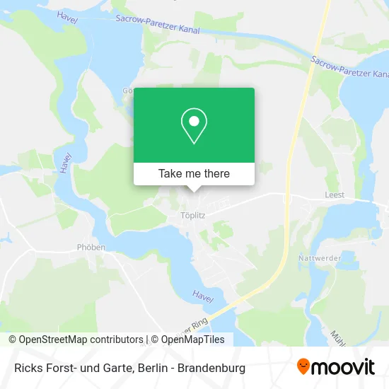 Ricks Forst- und Garte map