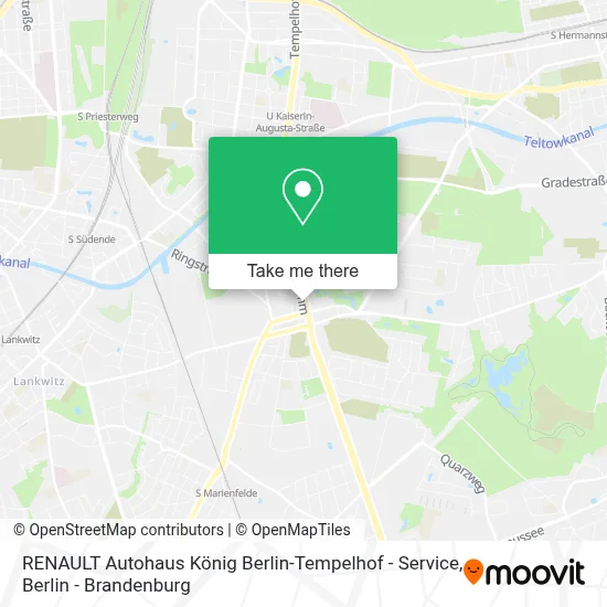 RENAULT Autohaus König Berlin-Tempelhof - Service map