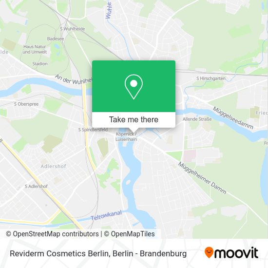 Reviderm Cosmetics Berlin map