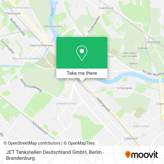 Карта JET Tankstellen Deutschland GmbH
