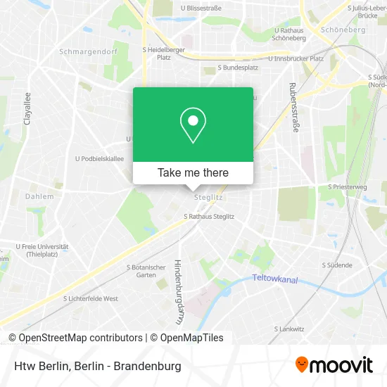 Htw Berlin map