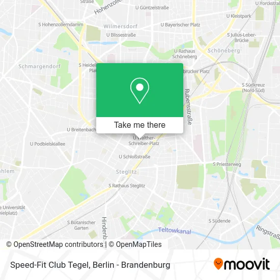 Карта Speed-Fit Club Tegel
