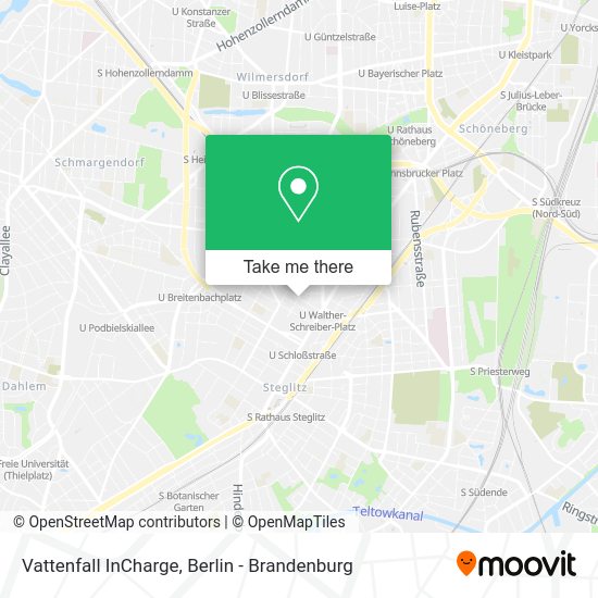 Vattenfall InCharge map