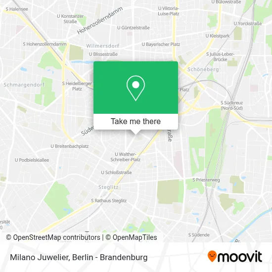 Milano Juwelier map
