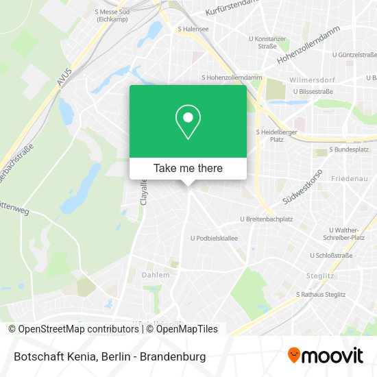 Botschaft Kenia map