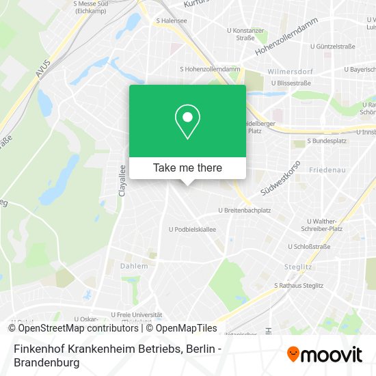 Finkenhof Krankenheim Betriebs map