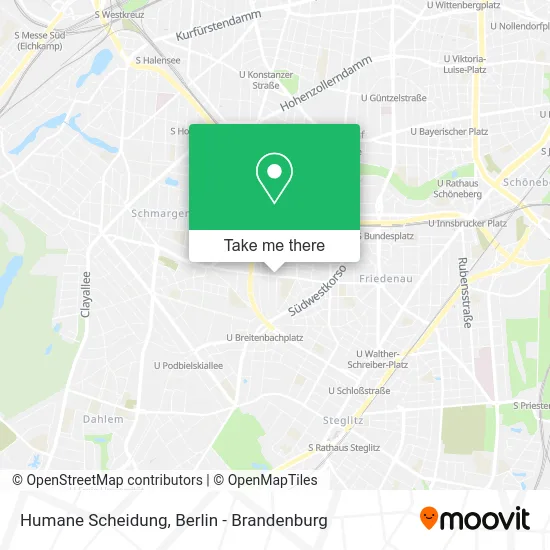Карта Humane Scheidung