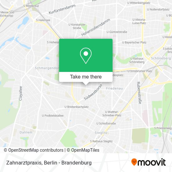 Zahnarztpraxis map