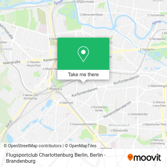 Карта Flugsportclub Charlottenburg Berlin
